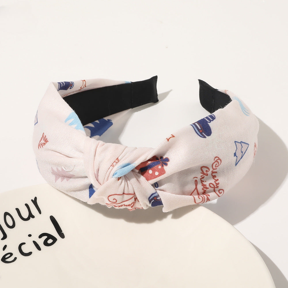 Wholesale Christmas New Fabric Big Bow Wide-brimmed Headband
